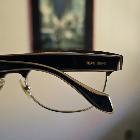 MIU MIU Glasses Classy Elegant Luxury Frames And Pink Velour Case 👓 - Picture 3 of 9